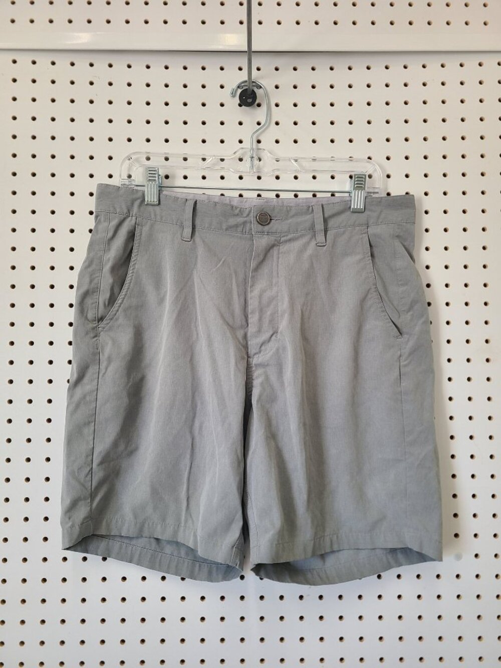 Free Fly Mens Gray Stretch Shorts Size 32 With Pockets